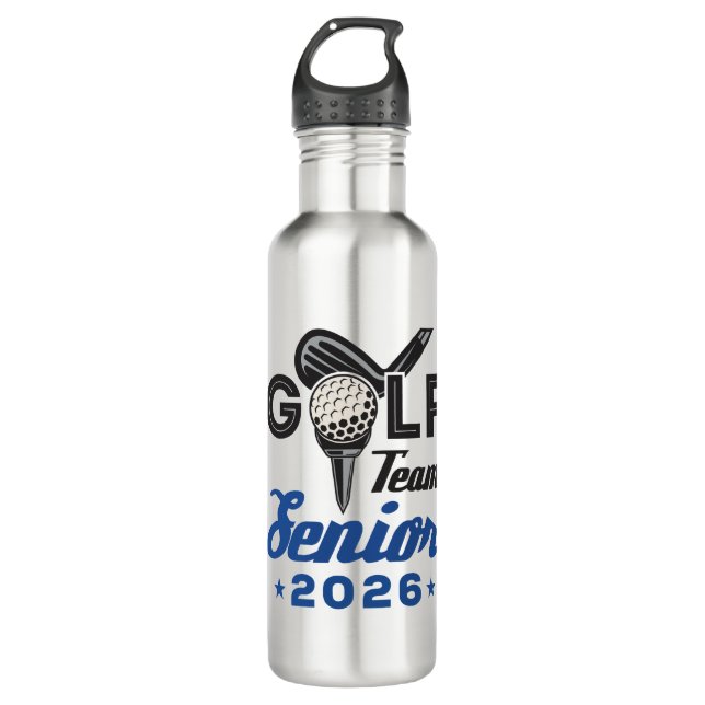 Golf Team Senior 2026 Graduating Golfer 710 Ml Water Bottle (Front)