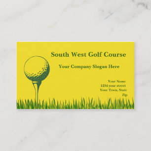 Golf Tee and Golf Ball Business Card