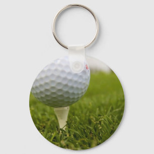 Golf Tee Design Keychain