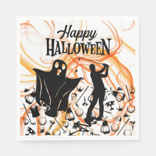 Golf Tee-rific Halloween: Golf Equipment Napkins