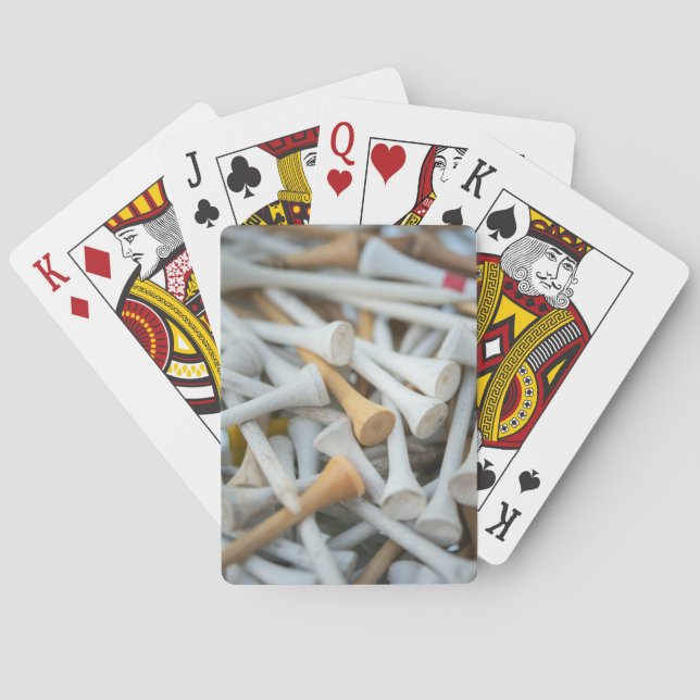 Golf Tees Playing Cards (Back)