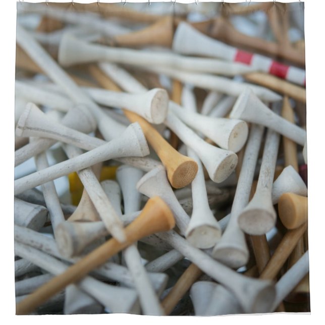 Golf Tees Shower Curtain (Front)