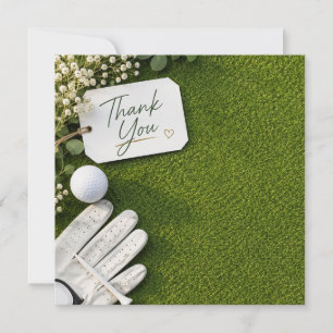 Golf thank you card