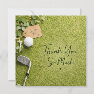 Golf  thank you card