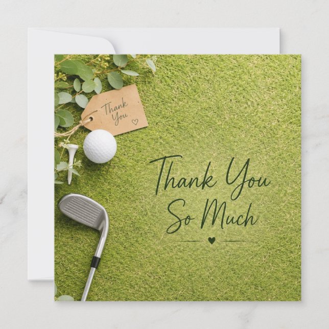 Golf  thank you card (Front)