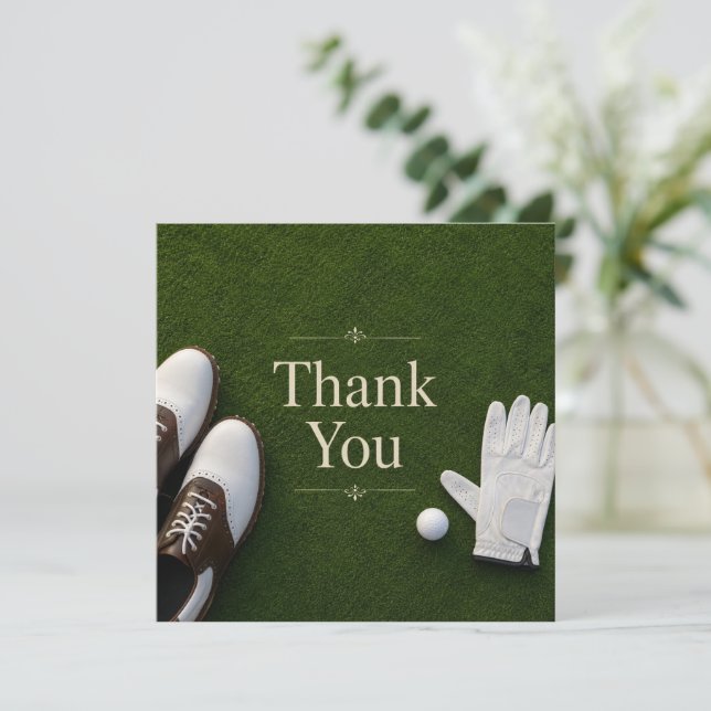 Golf  thank you card (Standing Front)