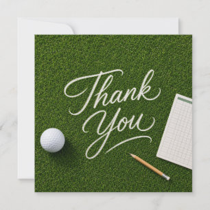 Golf thank you card