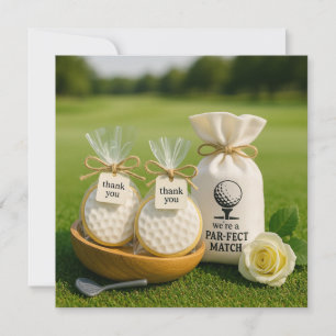 Golf thank you card