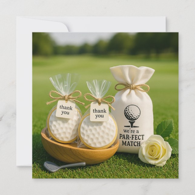 Golf thank you card  (Front)