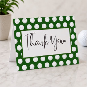 Golf  thank you card