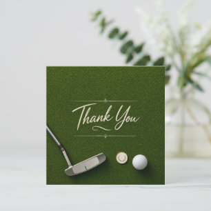 Golf  thank you card
