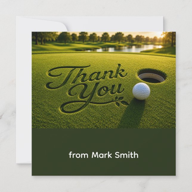 Golf thank you card  (Front)