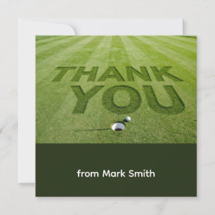 Golf thank you card