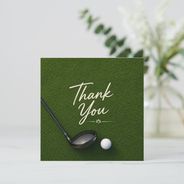 Golf  thank you card (Standing Front)