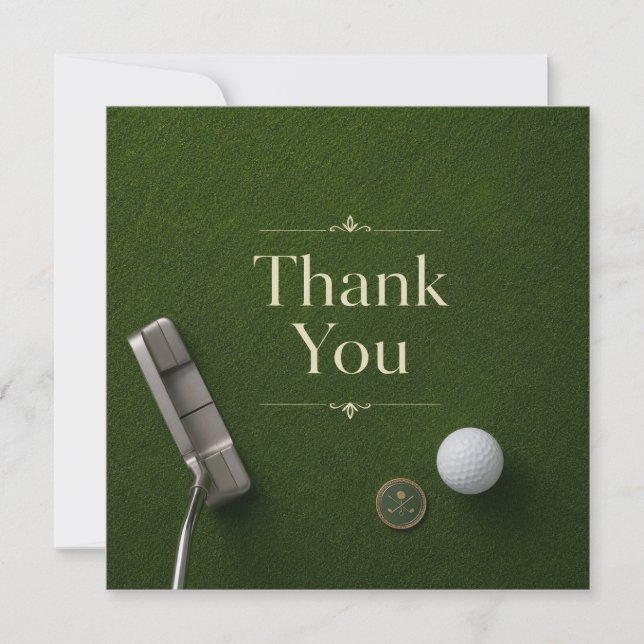 Golf  thank you card (Front)