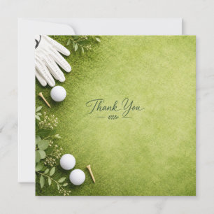 Golf thank you card