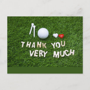 Golf Thank you card Fairway Gratitude