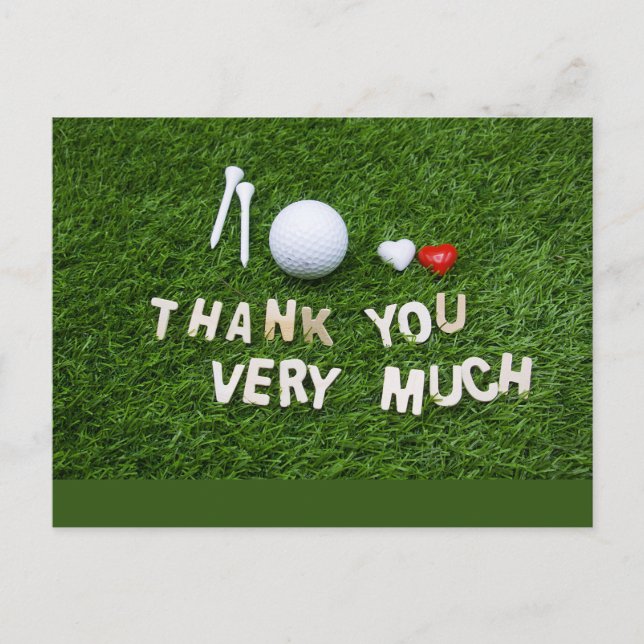 Golf Thank you card Fairway Gratitude (Front)