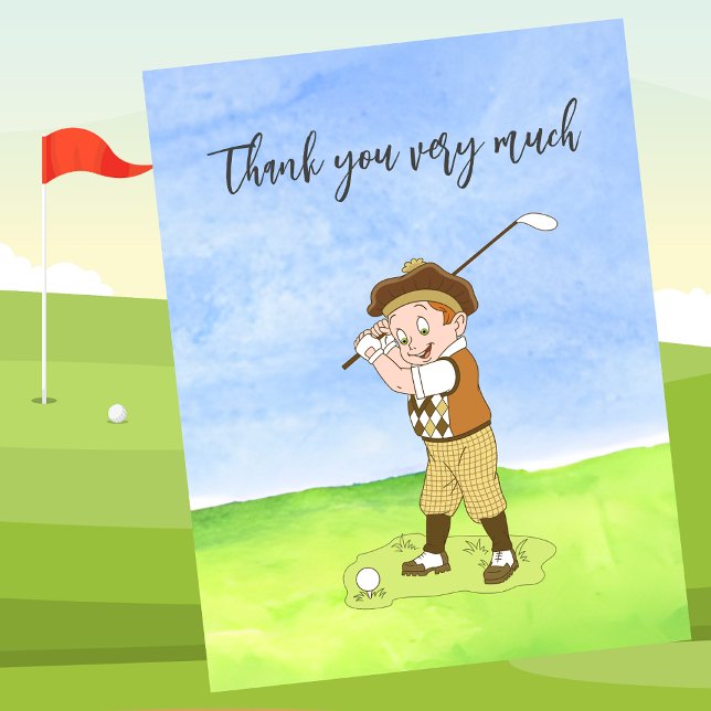 Golf Thank you card for golfer  (Creator Uploaded)
