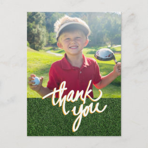 Golf Thank you Create your own photo golfer  Postcard
