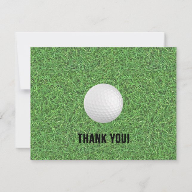 Golf Thank You Postcard (Front)