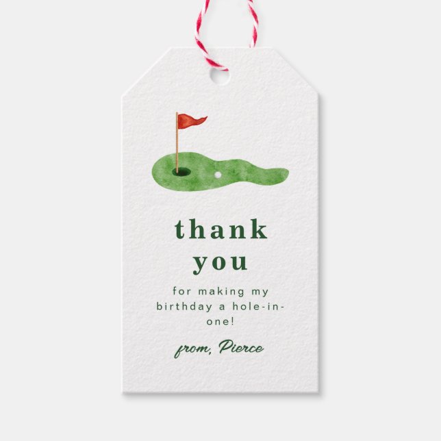 Golf Thank You Tag (Front)