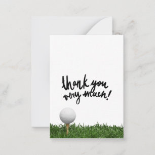 Golf Thank you very much Card
