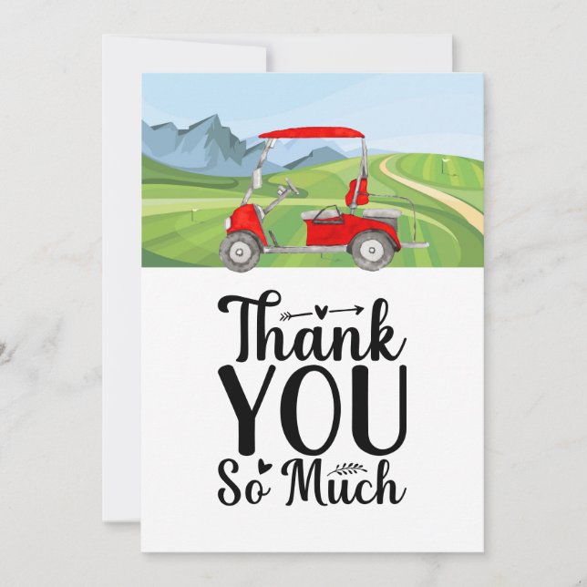 Golf Thank you very much for golfer  (Front)
