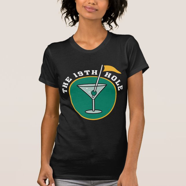 Golf The 19th Hole Drinking T-Shirt (Front)