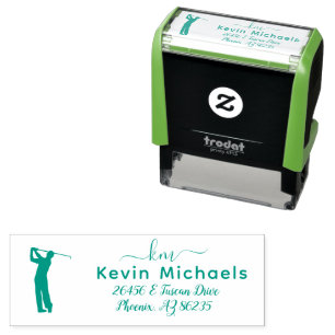 GOLF Theme Custom Personalised Self-inking Stamp