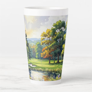 Golf Theme Latte Mug