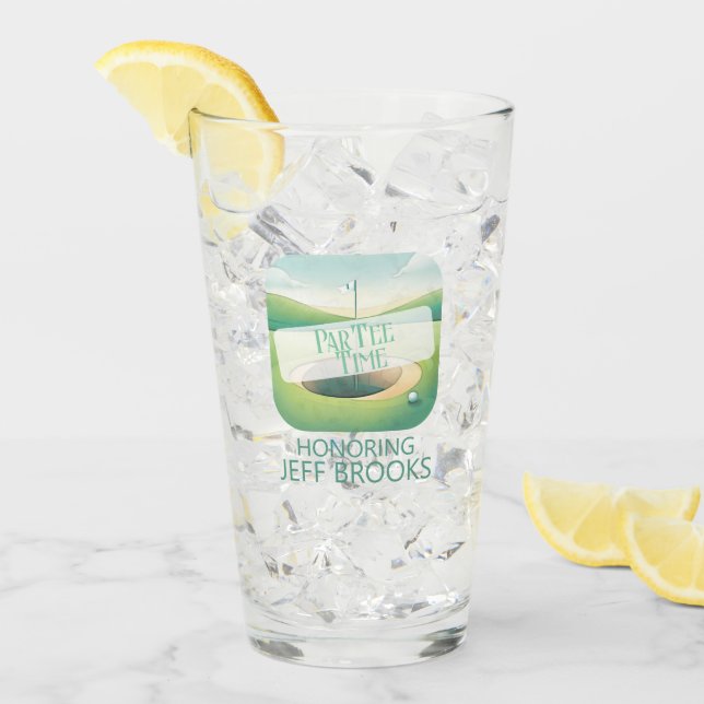 Golf Theme Party Glass (Front Ice)
