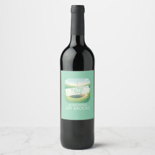 Golf Theme Party Wine Label