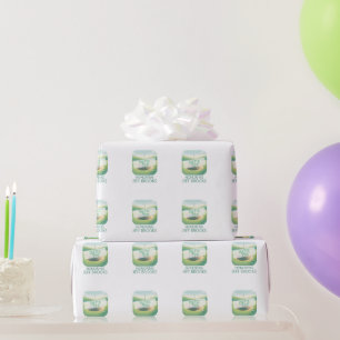 Golf Theme Personalized Wrapping Paper