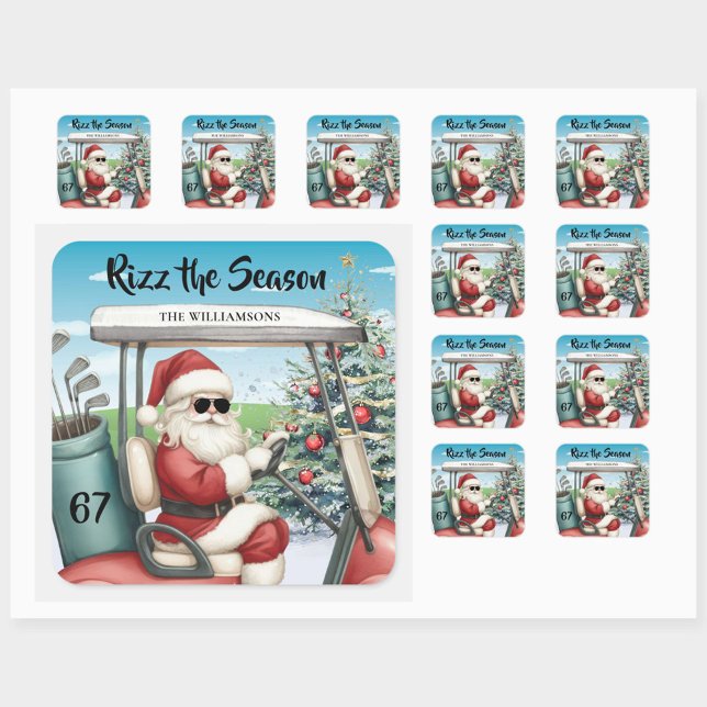 Golf Theme Rizz the Season 67 Name Square Sticker (Creator Uploaded)