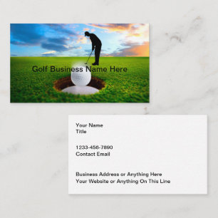 Golf Theme Scenic Business Cards