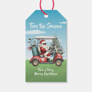 Golf Theme Tees the Season Name Gift Tags