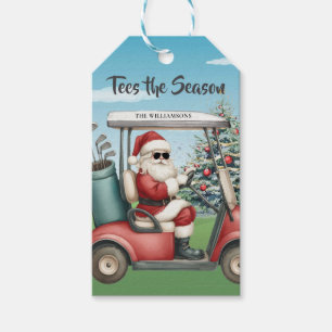 Golf Theme Tees the Season Name Gift Tags