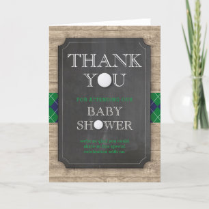 Golf Themed Baby Shower Thank you Cards