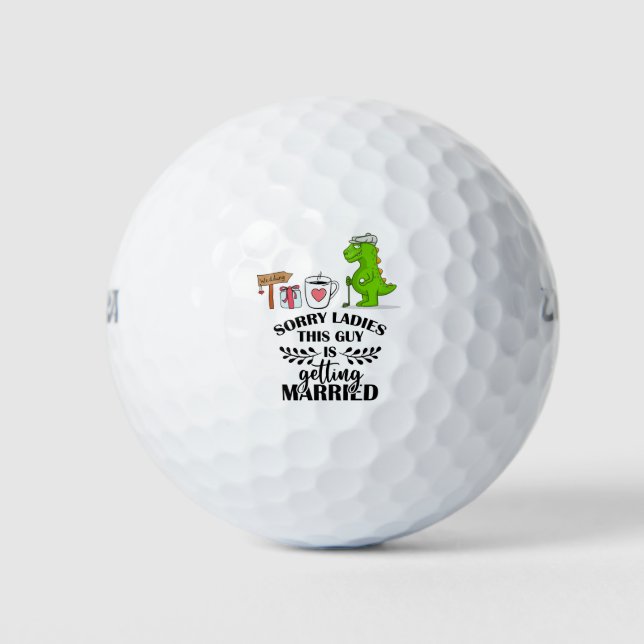Golf themed for Bachelor Party  Balls (Front)