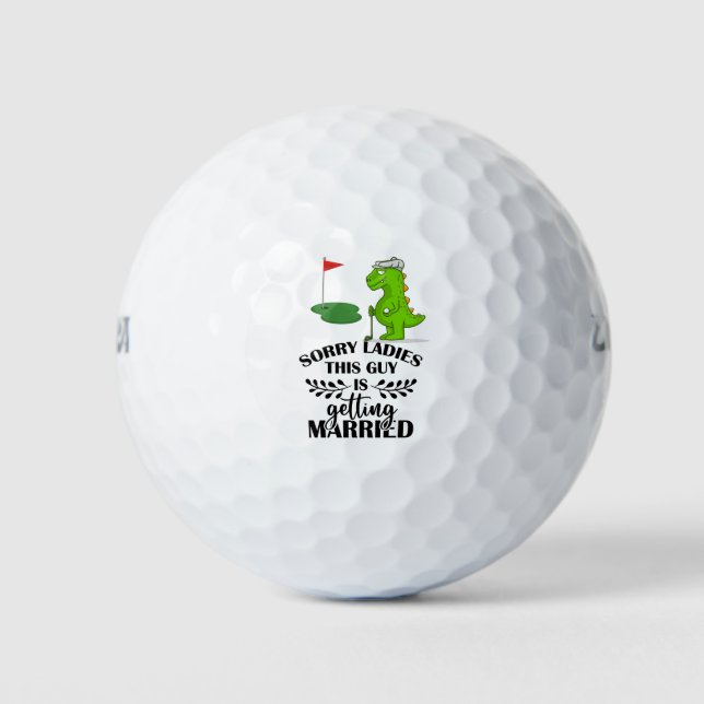 Golf themed for Bachelor Party  Golf Balls (Front)