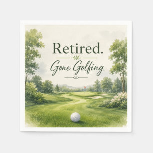 Golf themed for Golfer Retirement Party  Napkin