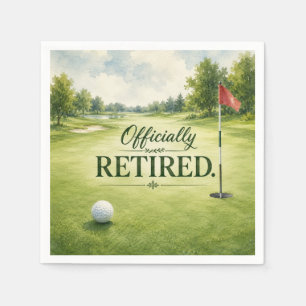 Golf themed for Golfer Retirement Party  Napkin