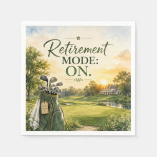 Golf themed for Golfer Retirement Party  Napkin