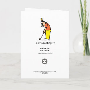 Golf-themed greeting card 