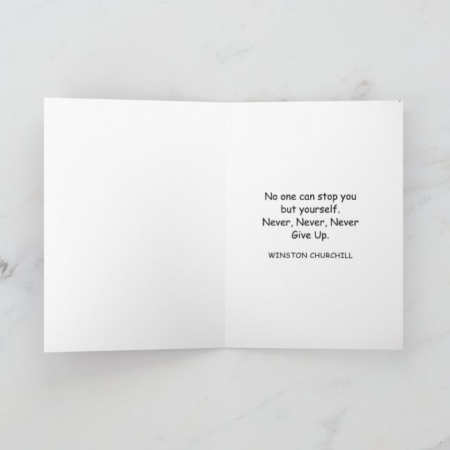 Golf-themed greeting card (Inside)