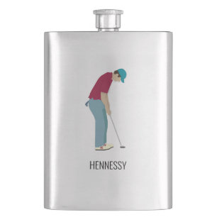 Golf Themed Hip Flask