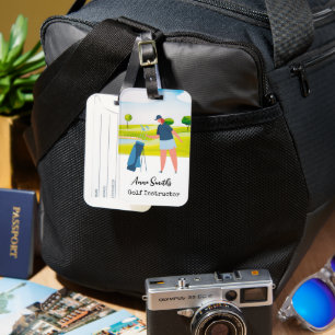 Golf-Themed Luggage Tag: Perfect for Avid Golfers Luggage Tag