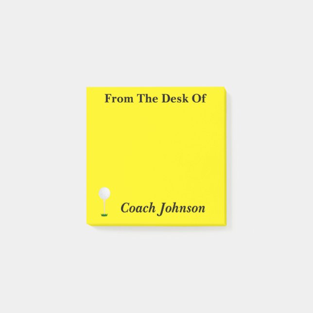 Golf Themed Notes (Front)