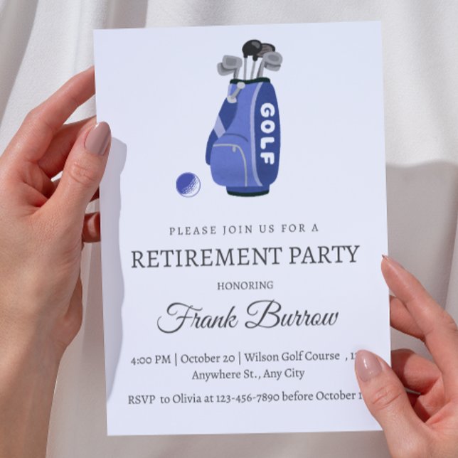Golf Themed Retirement Invitation (Creator Uploaded)